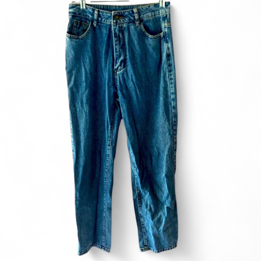 SHEIN LIGHT WASH HIGH RISE STRAIGHT LEG DENIM JEANS SIZE 4